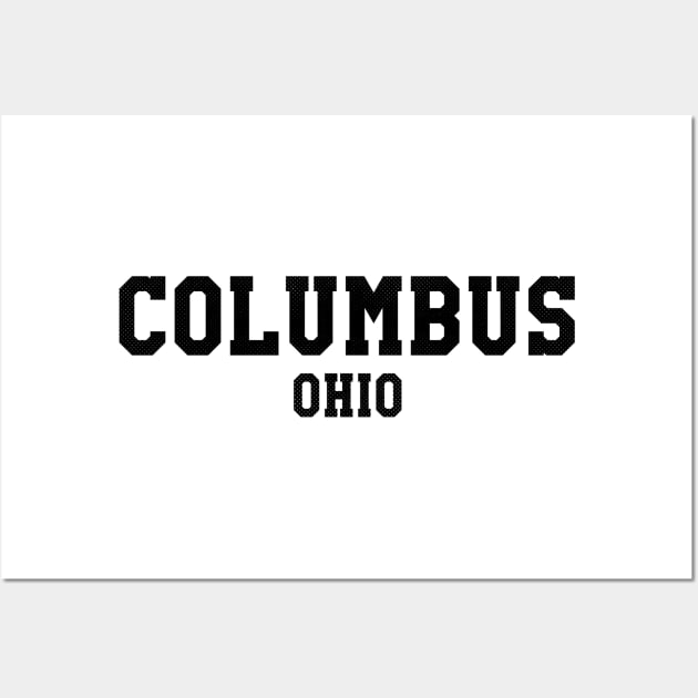 Columbus, Ohio - OH Sports Text Wall Art by thepatriotshop